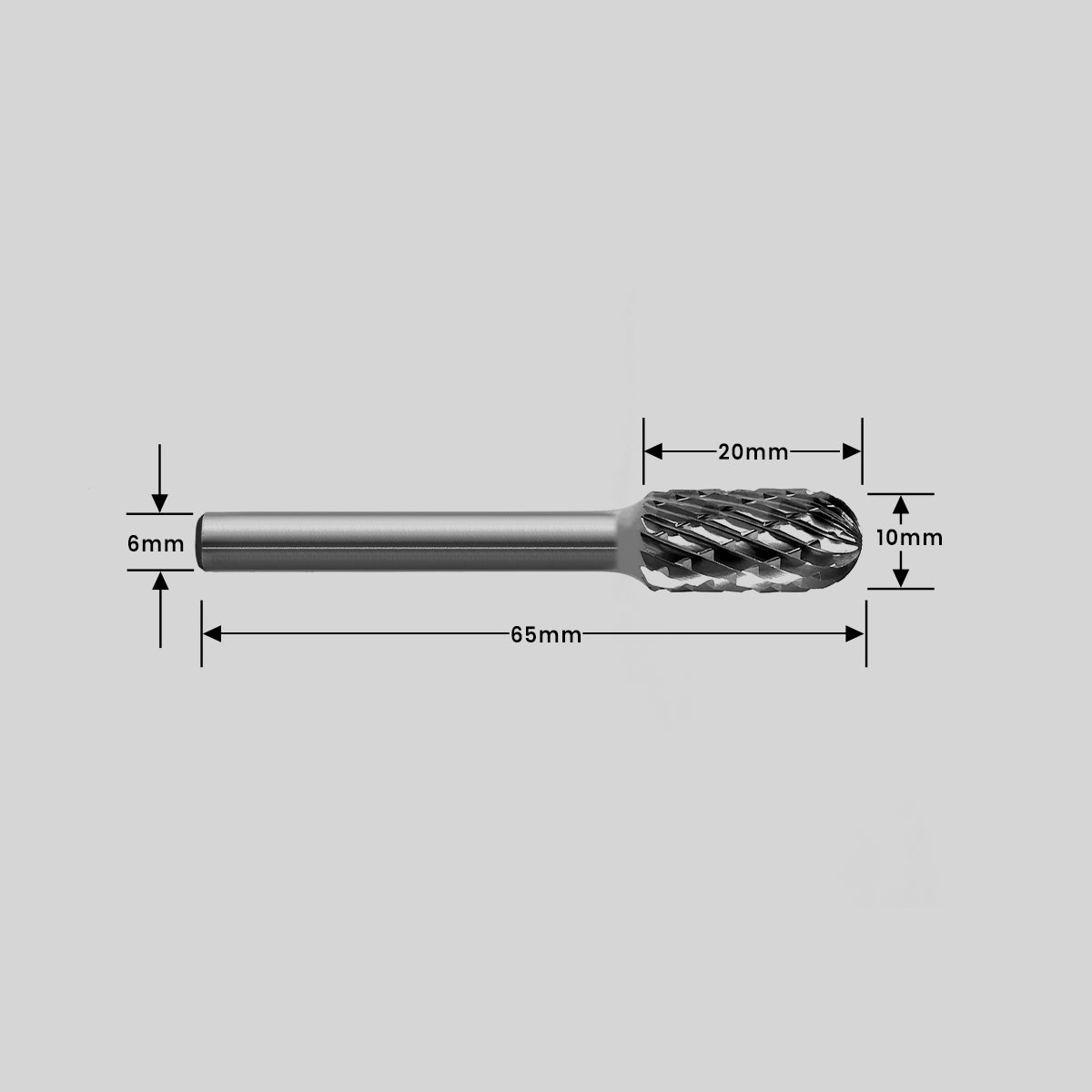 Type C Ball Nose Carbide Burr