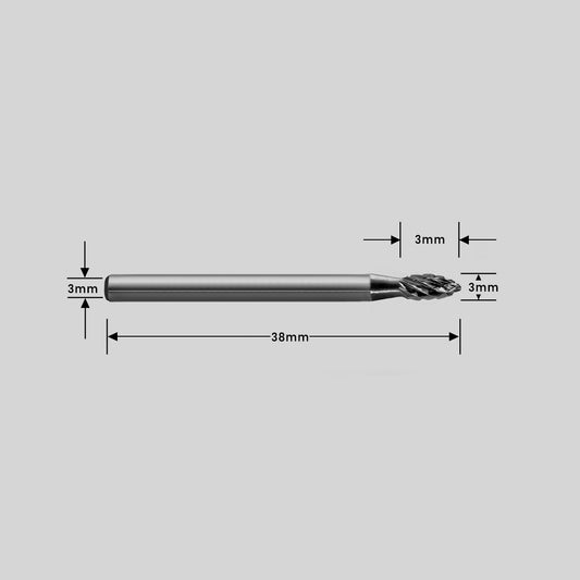 Type H Flame Shape Carbide Burr