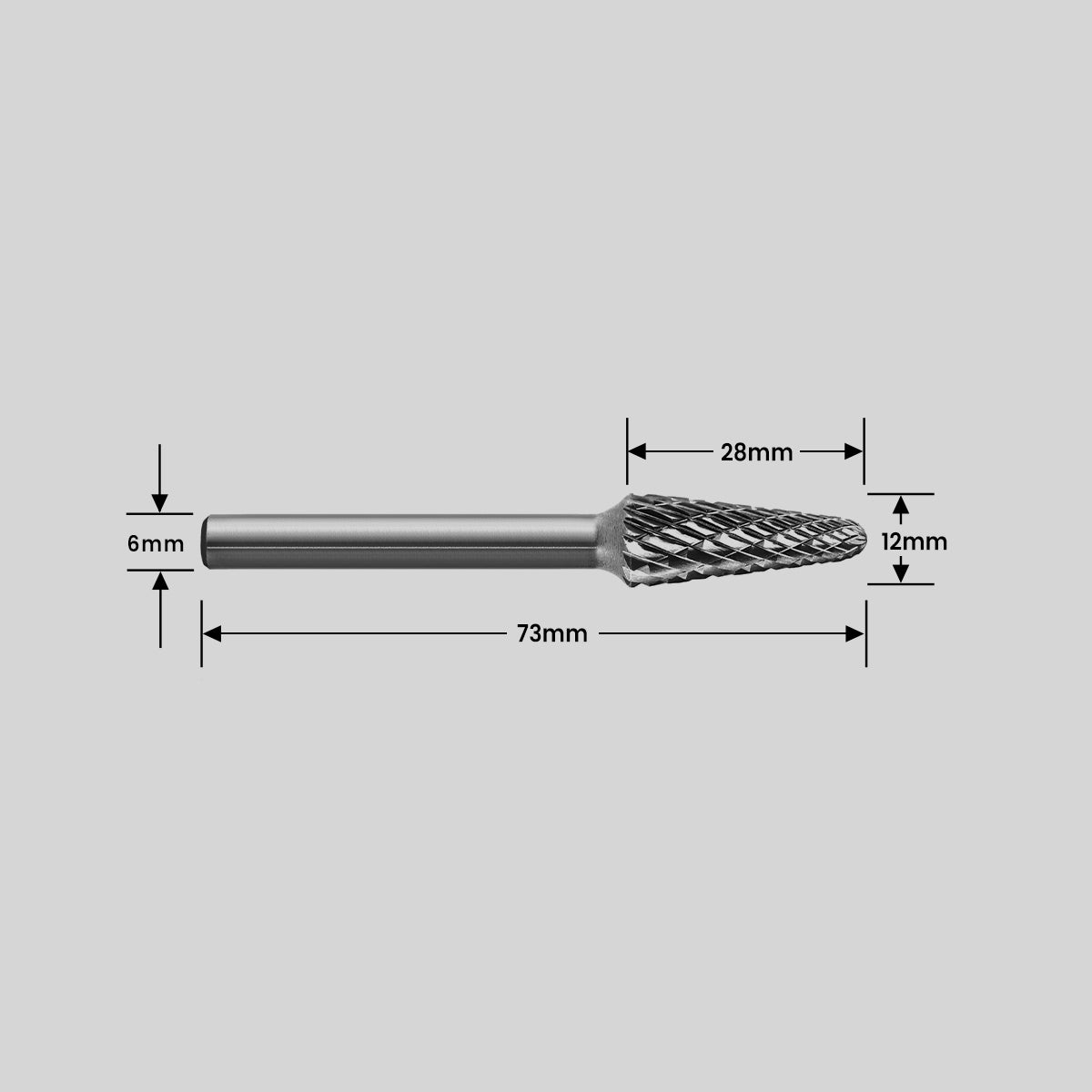 Type L Ball Nose Conical Burr