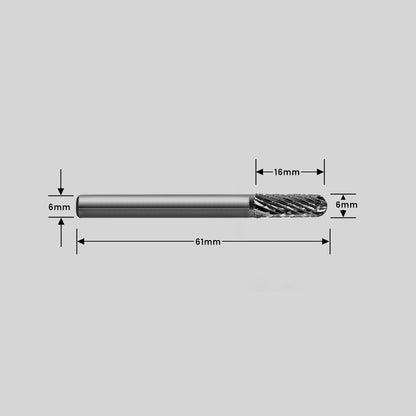Type C Ball Nose Carbide Burr