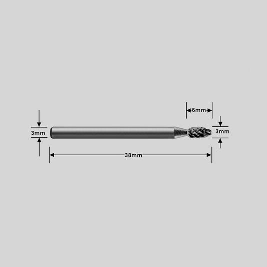 Type E Oval Carbide Burr