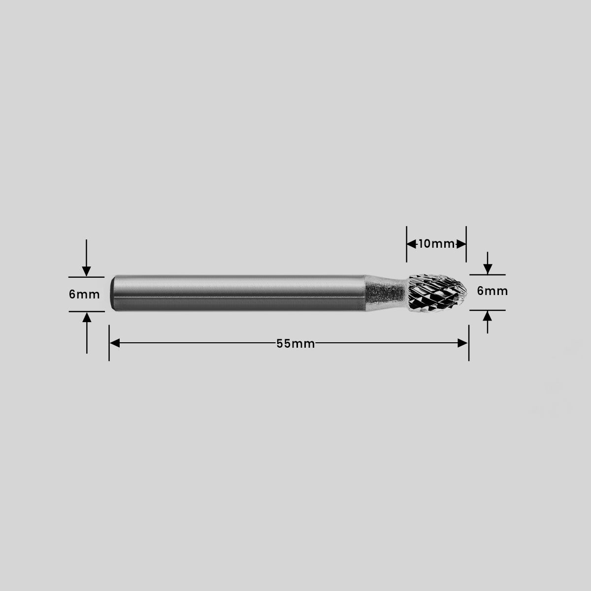 Type E Oval Carbide Burr