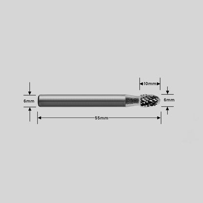 Type E Oval Carbide Burr