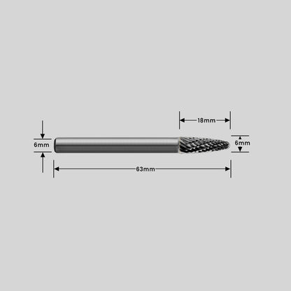 Type F Tree Shape Carbide Burr