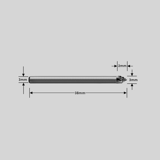 Type J 60° Countersink Burr