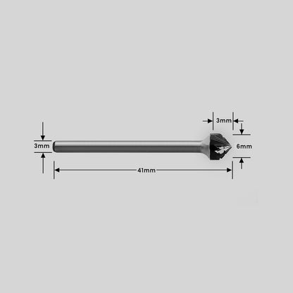 Type K 90° Countersink Burr