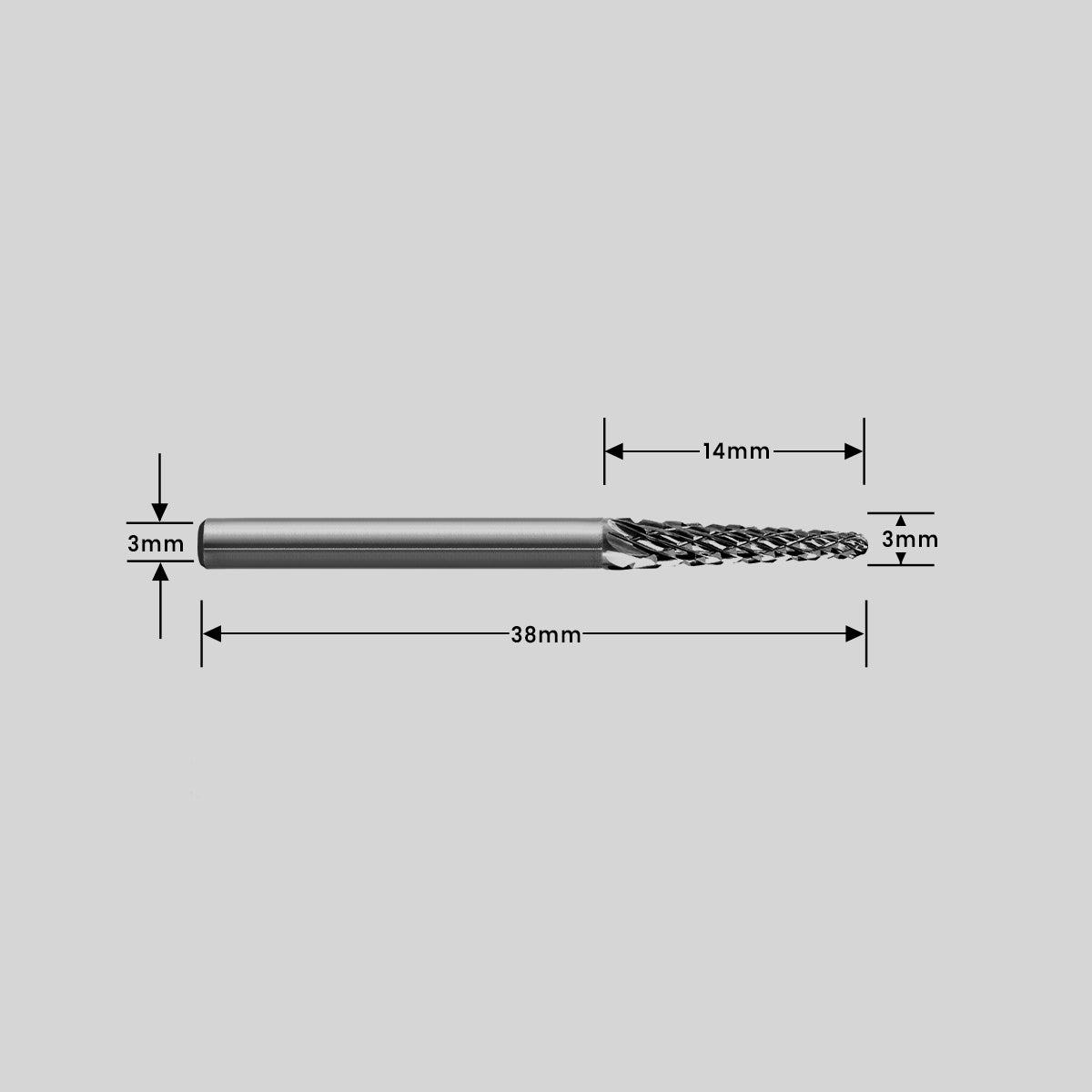 Type L Ball Nose Conical Burr